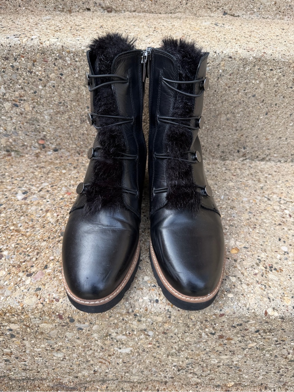 Franco Sarto Cody Faux Fur Trim Boots